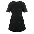 thumbnail image 2 of Camiseta Gótica de Talla Extra con Estampado de Alas de Cráneo Rosegal  Camisetas tallas grandes, 2 of 5