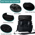 thumbnail image 5 of Sunb Dog Travel Bag,Airline Approved Dog Bags for Traveling Large Pet Travel Kit with Multi Pockets Travel Pet Bag Organizer, Dog Food Travel Bag with Food Container and Bowls (Black), 5 of 6