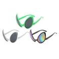 thumbnail image 1 of 3x Novedad Alien Party Gafas Disfraz Disfraz Marco Verde Lente Colorida Sunnimix Lentes extraterrestres divertidos, 1 of 8