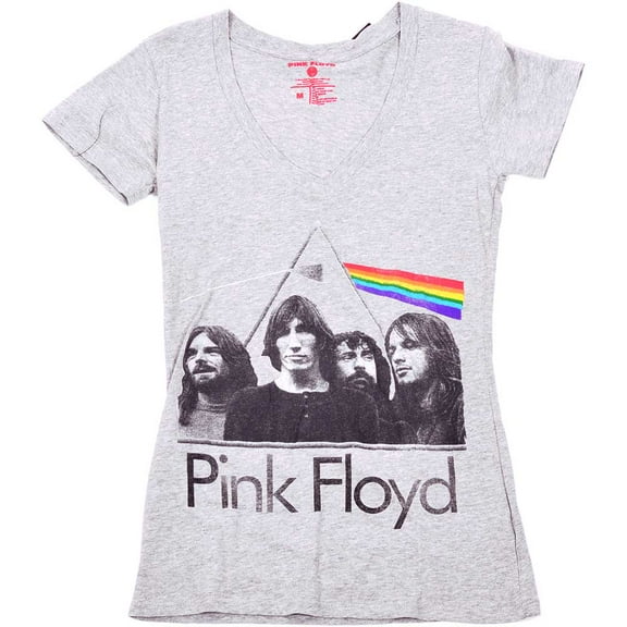 Pink Floyd Ladies T-Shirt: Dark Side of the Moon Band (Large)