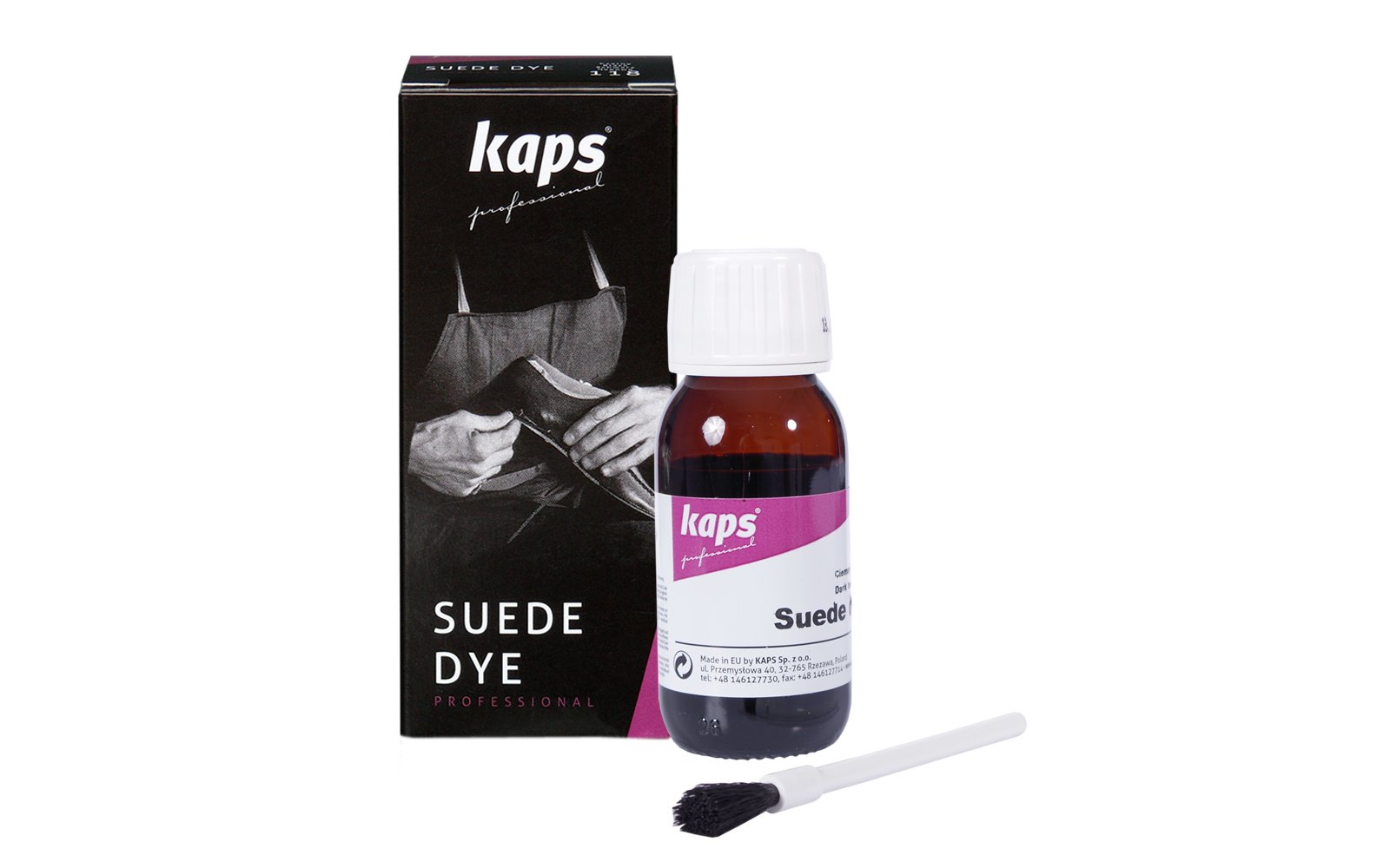 Nubuck &amp; Suede Shoe Dye, Fix Repair Color Paint Bags, Application Brush by Kaps - image 3 of 17