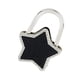 thumbnail image 3 of Guardurnaity Ganchos para llaves brillantes con forma de estrella de nuevo diseño, bolsa lateral de de Metal, gancho colgante de aleación, Ropa, zapatos y accesorios Miscelánea negro brillante, 3 of 6