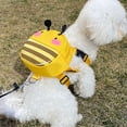 thumbnail image 5 of Waterproof Adjustable Dog Backpack Saddle Bag with Leash Ring, Cute Cartoon Bee Frog Chick Design Pet Travel Hiking Bag, 5 of 5
