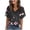 #396 Pink, variant on Women's Floral Summer Tunic Blouse Top Short Sleeves V Neck Casual Pullover Sakura Graphic T Shirt for Women Black,M