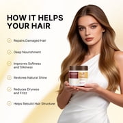 Karseell Collagen Hair Treatment Deep Repair Conditioning Argan Oil Collagen Hair Mask Essence for Dry Damaged Hair All Hair Types 16.90 oz 500ml
