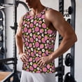 thumbnail image 6 of Bixox Strawberry Pattern Men's Gym Tank Tops Workout Sleeveless T-Shirts Athletic Muscle Tank Training Bodybuilding Shirts,S-4XL, 6 of 7