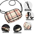 thumbnail image 3 of FORMRS Mini Crossbody Bag for Women Adjustable Shoulder Rope Travel Casual Phone Purse, Black Tartan, 3 of 7