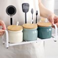 thumbnail image 2 of European Solid Color Sugar Bowl With Lid, Ceramic Sugar Pot, Coffee Accessories, Sugar Pourer, Kitchen Storage-Dark green-3 Set, 2 of 6