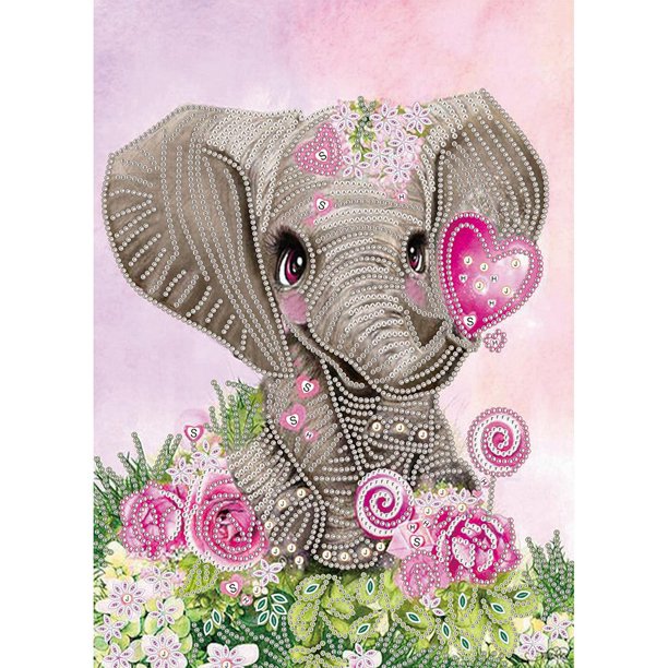 DIY Animal parcial forma especial taladro diamante pintura imagen decoración hecha a mano Hugtrwg Para estrenar