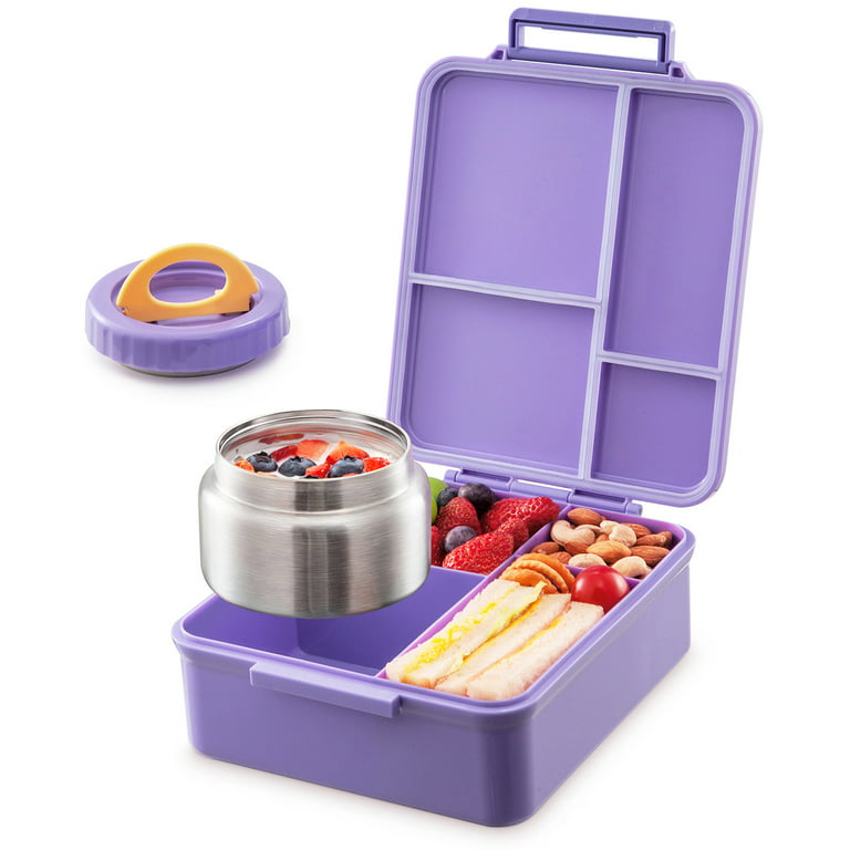 Caperci Stackable Bento Box Adult Lunch Box - 3 Layers All-in-One Lunch  Containers with Multiple Compartments for Adults & Kids, 55 oz Large  Capacity