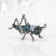 thumbnail image 3 of Pin de Broche de saltamontes Zulema broches de imitación azul alfileres para ropa joyería Broche de animal, 3 of 8