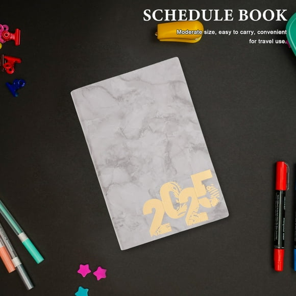 VERDANVERSE Back to School 1Pcs Digital Planner 2025 Calendar Grey Paper Scheduling Office Use For Personal