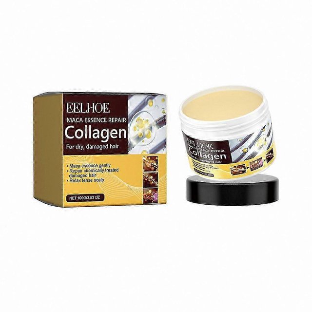 Moisturizing Hair Mask for Dry Frizzy Hair with Collagen and Repair Properties Smoothens and Strengthens Knot-Free Texture