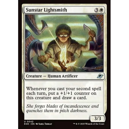 MtG Edge of Eternities Uncommon Sunstar Lightsmith (FOIL) #42