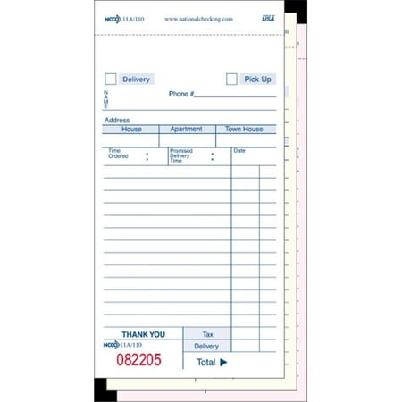 Can I Make Copies At Walmart >> National Checking 110sw 3 Part Form Delivery Guest Check White 50 Books Per Case Can I Make Copies At Walmart >> National Checking 110sw 3 Part Form Delivery Guest Check White 50 Books Per Case