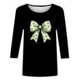 thumbnail image 5 of Zedker St Patricks Day Long Sleeve Shirt for Women Shamrock Clover Love Graphic Shirts Irish Gifts Tee Tops 2026, 5 of 6