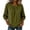 Green, variant on Women's 3/4 Sleeve Pleated Blouse Crew Neck Raglan Puff Cuff Tunic Tops Casual Loose Fit Solid Color Shirts for Office School Orange XXL