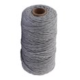 thumbnail image 1 of Cuerda de algodón hecha a mano, 3 mm de diámetro, cuerda de manualidades tejida de un solo color, 100 m, gris 1 Rollo sidaley HA5320-09B, 1 of 6