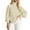 Beige, variant on Women's Cable Knit Turtleneck Sweaters Long Sleeve Pullover Solid Color Lantern Sleeved Casual Sweater Fashion Solid Color Elegant Winter Tops Outerwear White S