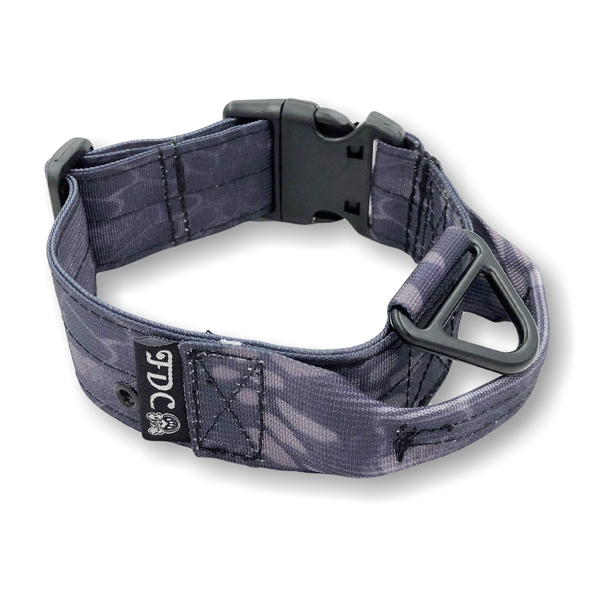 HEAVY DUTY Dog Tactical Collar with Handle 1.5in Width Training Military Army TAG Hole Medium Large Dog