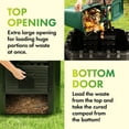 thumbnail image 5 of DF Omer Garden Composter Bin – 95 Gallons (360Liter) Large Compost Bin, 5 of 10