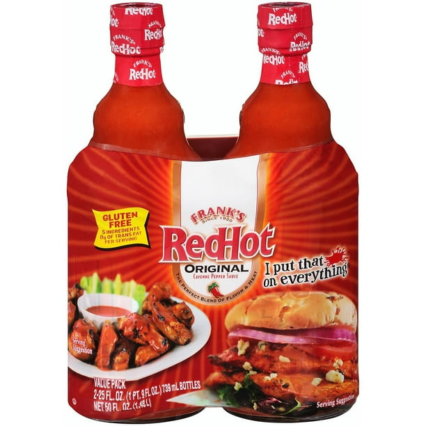 Frank's RedHot Original Cayenne Pepper Sauce (25 oz., 2 pk.) Walmart