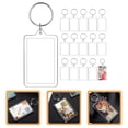 thumbnail image 3 of Clear Acrylic Photo Frame Keychain for Keys Great DIY Accessories 16pcs Clear, 3 of 7