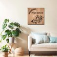 thumbnail image 2 of Soliyoahee Whatever, I'm Always Late Wall Clock 10inch Wooden Square Retro Clock Silent Non-tick Battery Powered for Bedroom Kitchen Living Room Bathroom (Original Wood Color), 2 of 6