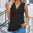 thumbnail image 5 of Annhoo Womens Sleeveless Tank Tops Summer Loose Hollow out V Neck Dressy Shirts Caual Beach Eyelet Blouse Tees, 5 of 8