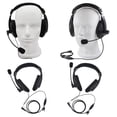 thumbnail image 1 of 2 Piezas Auricular Headset 2 Pin con Micrófono Cancelación del Ruido Headphone Radio de 2 Vías CUTICAT Auriculares aéreos profesionales, 1 of 8