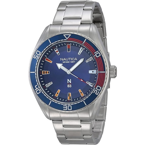 Nautica Finn World Stainless Steel Mens Watch NAPFWS004