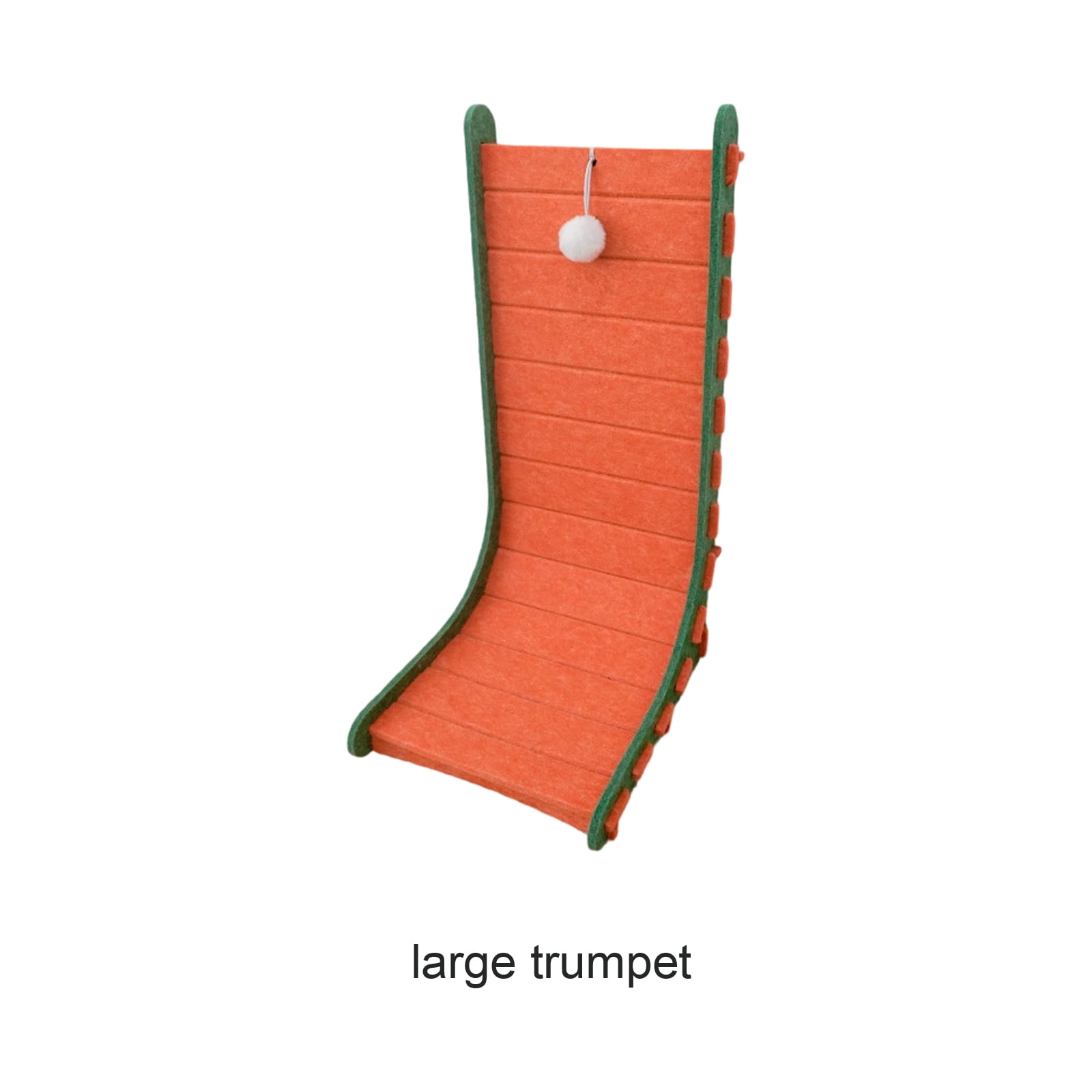 L-Shaped Vertical Cat Scratcher & Bed Combo, Durable Lint-Free Felt Cat Scratching Board With Hanging Ball Toy For Kittens & Cats, Interactive Claw