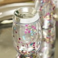 thumbnail image 3 of Evergreen Beautiful Glitter Acrylic Travel Cup with Lid Gift Set - 7 x 4 x 4 Inches, 3 of 7