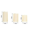 thumbnail image 3 of Efavormart Set of 5 Ivory Color Changing Flickering Flameless Candles LED Pillar Candles With Remote - 6"| 5"| 4", 3 of 6