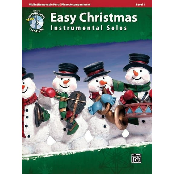 Alfred Easy Christmas Instrumental Solos, Level 1 for Strings-Violin Book & CD