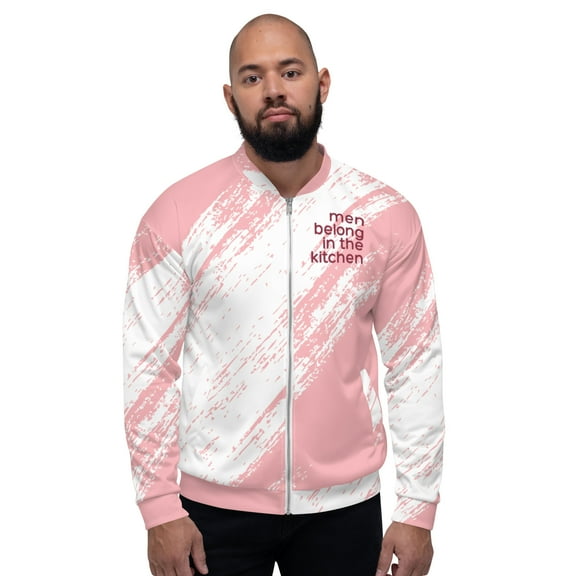 Men Belong In The Kitchen Unisex Bomber Jacket