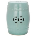 thumbnail image 2 of Safavieh Modern Ming Indoor/Outdoor Ceramic Garden Stool, Light Blue, 2 of 4