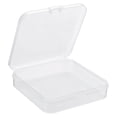 thumbnail image 1 of Unique Bargains Boîte de Rangement Carrée en Plastique 72x17mm avec Couvercle, Lot de 6, 1 of 5
