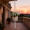 thumbnail image 7 of Woven Hanging Planter Basket Kit with Soft Cord for Indoor and Outdoor Flower Pots Plant Decor, 7 of 7