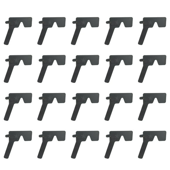 20X Ocular Oclusor OftáLmico Profesional Lorgnette 17 Estenopeico de Plástico Negro para Prueba de VisióN