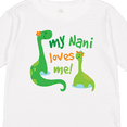 thumbnail image 4 of Inktastic My Nani Loves Me Grandson Dinosaur Boys Long Sleeve Toddler T-Shirt, 4 of 5