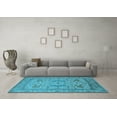 thumbnail image 3 of Ahgly Company Indoor Rectangle Oriental Light Blue Industrial Area Rugs, 7' x 9', 3 of 4