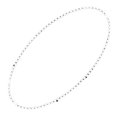 thumbnail image 1 of Collar Blinkee con cuentas lisas redondas opacas para Mardi Gras, color blanco, 12 unidades, 1 of 1