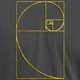 thumbnail image 3 of CafePress - Golden Ratio Sacred Fibonacci Spiral T Shirt - Mens Comfort Colors Shirt, 3 of 5