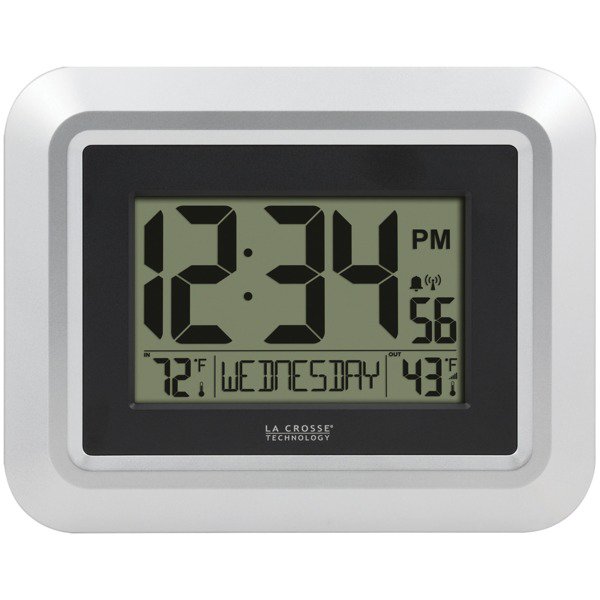 La Crosse Technology Atomic Wall Clock With Indoor/outdoor Temperature