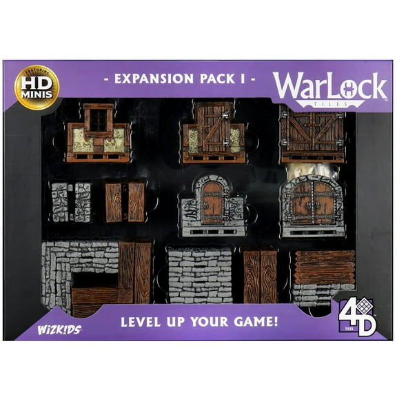 WarLock Dungeon Tiles: Expansion Pack I - WizKids, Pre-Painted RPG Accessories