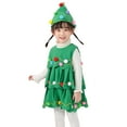 thumbnail image 5 of MEZZALL Toddler Girls Christmas Party Clothes Tops Hat Outfits Solid Color Classic Child Dailywear, 5 of 9
