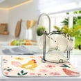 thumbnail image 5 of Chickens Dish Drying Mat Dish Drainer Rack Mats Water Absorbent Non-Slip Easy Clean Heat Resistant for Kitchen Counter, 5 of 8