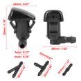 thumbnail image 3 of 4pcs Car Front Windshield Wiper Washer Nozzle Spray Jet Replacement for Cadillac CTS 2009-2015 25815793 Black, 3 of 6