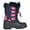 NAVY/FUCHSIA, variant on DREAM PAIRS Kids Boys Girls Winter Snow Boots Waterproof Insulated Outdoor Snow Boots